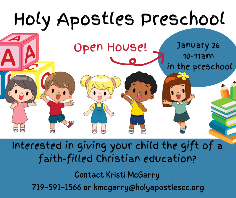 Holy Apostles Pre-school Open House